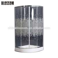 New design ABS tray enclosed shower room glass shower cubicle price