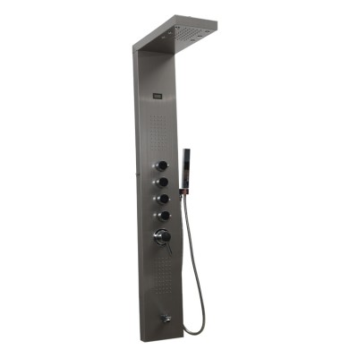 Factory direct stainless steel thermostatic column shower panel