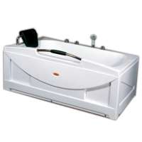 White abs jakuzi sector bathtub indoor