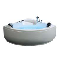 small jetted 1.2m double size tub sector massage bathtub