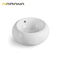 Barana White Marble Design Bathroom Stone Wash Basins