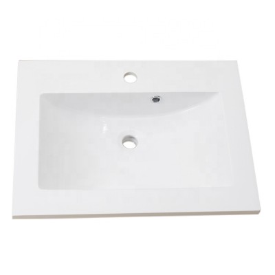 Australian hot selling rectangle resin vanity wash basin