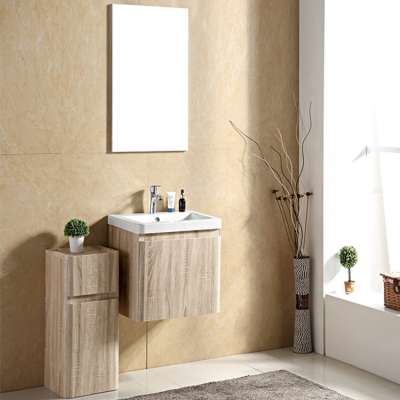 Wall hung MDF bathroom furniture set side vanity cabinet