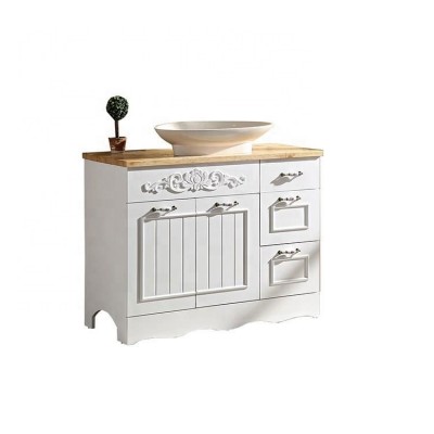 European Style floor standing bathroom furniture luxury vanity with a cheap price