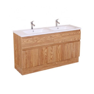 Hotel antique double sink bathroom  furniture with 2 drawers