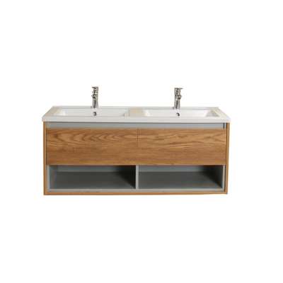 47" double sink bathroom vanity and cabinet factory supplier