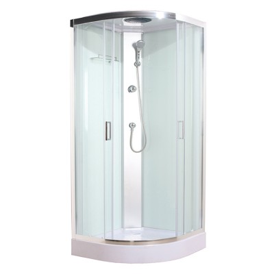 PROMOTION simple bath glass shower rooms chrome profile shower cabin